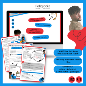 Bad Bunny “Debí tirar más fotos”, estructuras DEBÍ/PUDE + inf, DEBÍ/PUDE + haber + part.pasado, B2/C1,   MATERIAL DIDÁCTICO