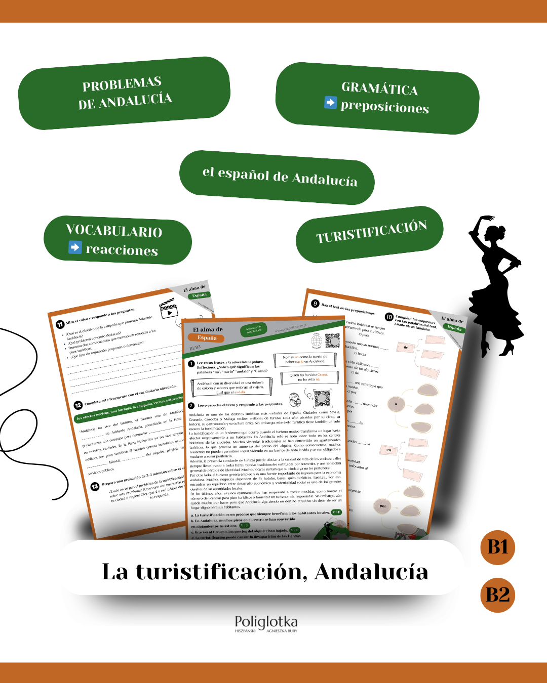 TURISTIFICACIÓN, Andalucía nivel B1, B2 MATERIAŁ DO NAUKI HISZPAŃSKIEGO
