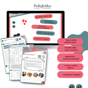 RELACIONES COMPLICADAS → ¿Cómo pasar página? pretérito indefinido, A1+/A2 MATERIAŁ DO NAUKI HISZPAŃSKIEGO