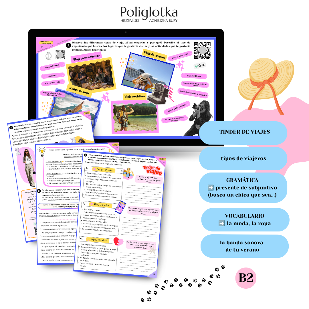 PACK 4+2 materiały VERANO A1, A2, B1, B2 + bonus 2 lekcje wakacyjne - obrazek 5